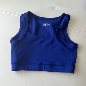 Year of ours royal blue sports bra - small